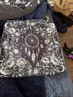 Dreamcatcher Floral Pillow Sham - Black